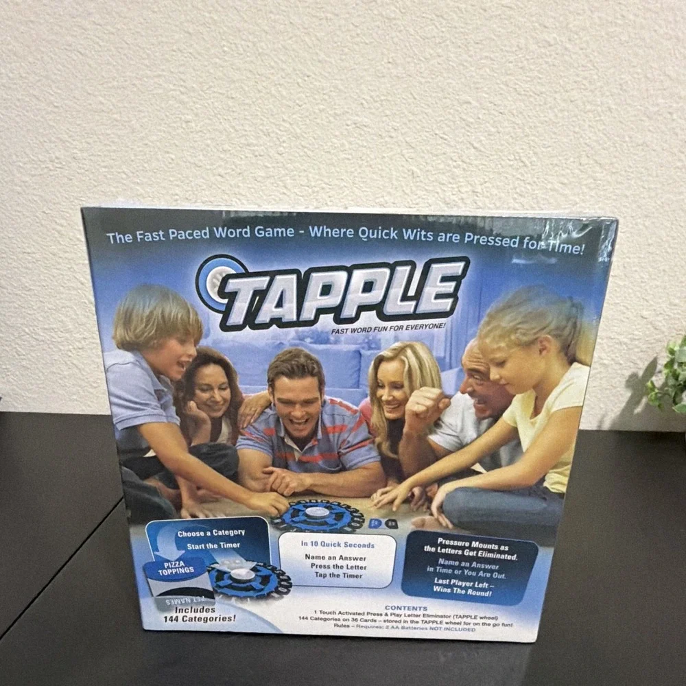 NEW Pressman Tapple Fast-Paced Word Game w/ Timer, 2+ Players, Ages 8+